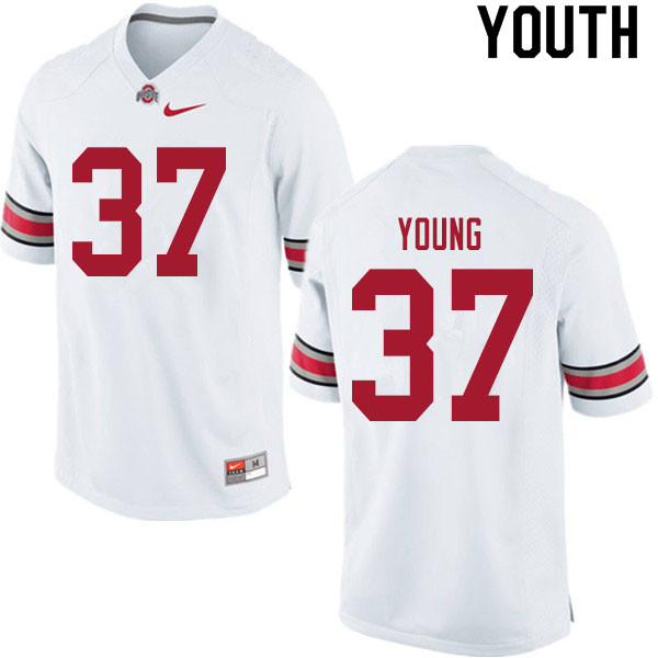 Youth #37 Craig Young Ohio State Buckeyes College Football Jerseys Sale-White